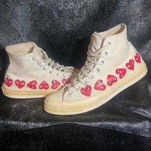 Used Comme Des Garçon Chuck Taylor’s with box